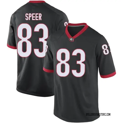 Men's Nike Cole Speer Georgia Bulldogs Replica Black Football College Jersey