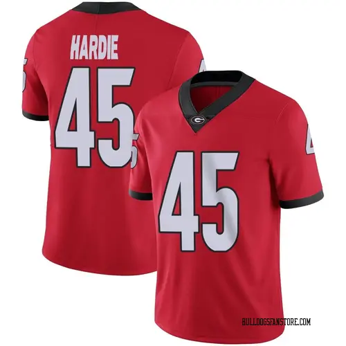 Men's Nike Jacob Hardie Georgia Bulldogs Limited Red Football Jersey