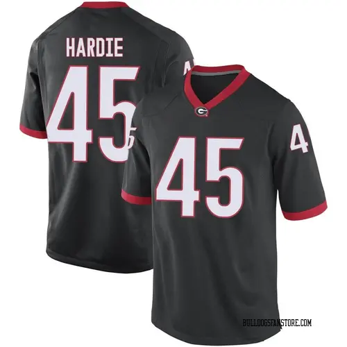 Men's Nike Jacob Hardie Georgia Bulldogs Replica Black Football College Jersey