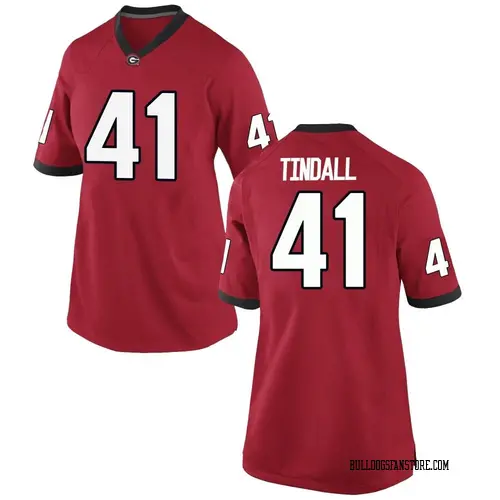 Women's Nike Channing Tindall Georgia Bulldogs Game Red Football College  Jersey