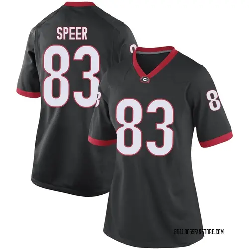 Women's Nike Cole Speer Georgia Bulldogs Game Black Football College Jersey