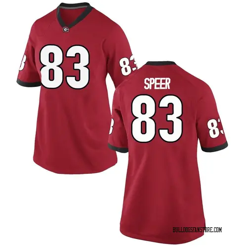 Women's Nike Cole Speer Georgia Bulldogs Game Red Football College Jersey