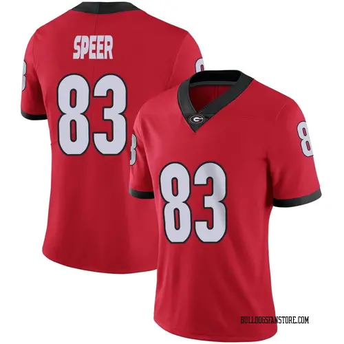 Women's Nike Cole Speer Georgia Bulldogs Limited Red Football Jersey