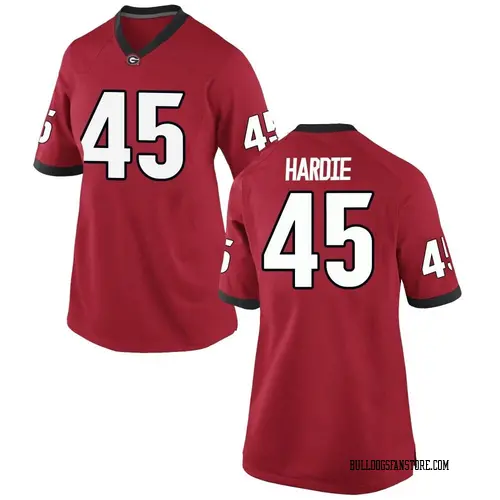 Women's Nike Jacob Hardie Georgia Bulldogs Game Red Football College Jersey