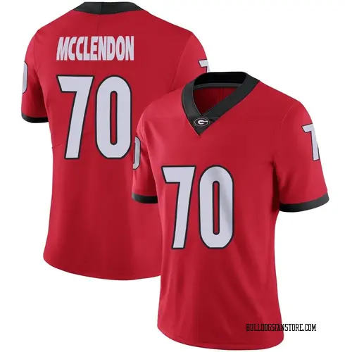 Women's Nike Warren McClendon Georgia Bulldogs Limited Red Football Jersey