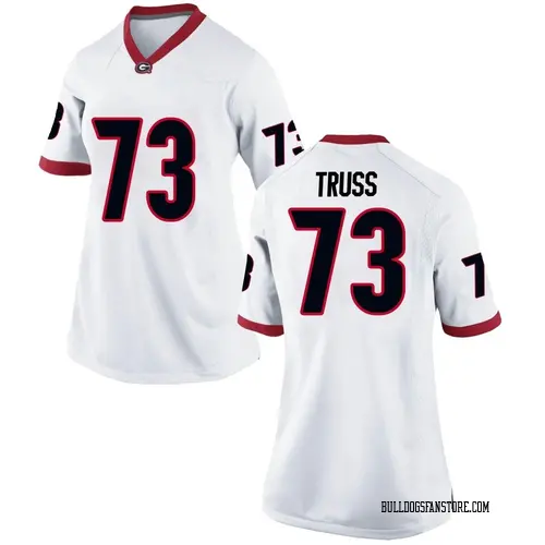 Women's Nike Xavier Truss Georgia Bulldogs Game White Football College Jersey