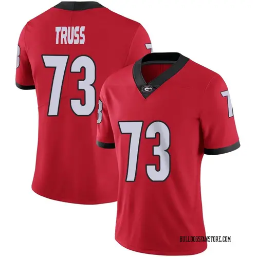 Women's Nike Xavier Truss Georgia Bulldogs Limited Red Football Jersey